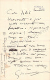 Puccini, Giacomo - Autograph Letter Signed 1907