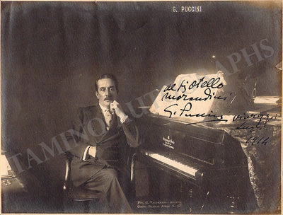 Puccini, Giacomo - Signed Photograph 1914