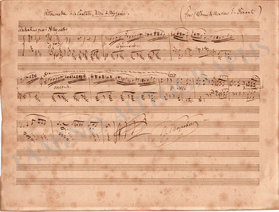 Signed Autograph Manuscript (1857)