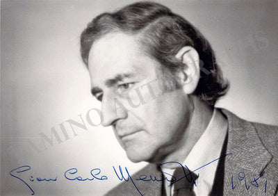 Menotti, Gian Carlo - Signed Photograph 1981