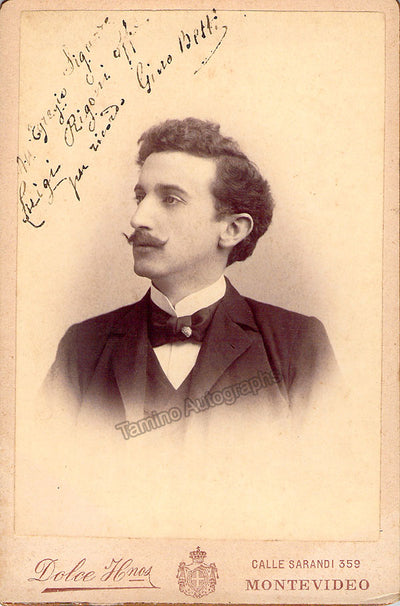 Betti, Gino - Signed Cabinet Photograph