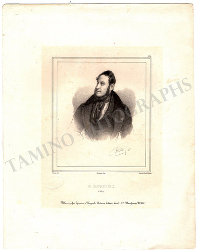 Rossini, Gioachino - Vintage Lithograph
