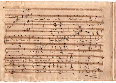 Rossini, Gioachino - Autograph Manuscripts (Various Options)