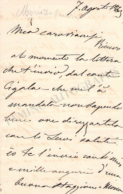 Autograph Letter Signed 1863