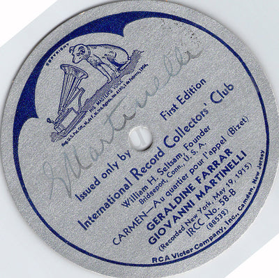 Opera Singers - Signed Record Labels