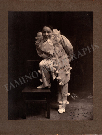 Zenatello, Giovanni - Signed Photograph as Canio 1908