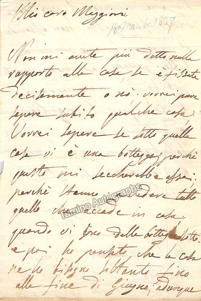 Grisi, Giulia - Autograph Manuscripts (Various Options)