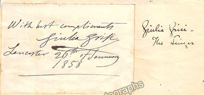 Signed Card (1858)