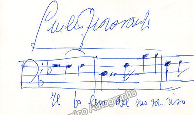 Fioravanti, Giulio - Autograph Musical Quote Signed