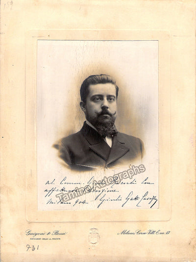Gatti-Cassaza, Giulio - Signed Photograph 1904