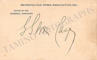 Gatti-Cassaza, Giulio - Signed Card