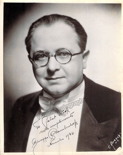 Bamboschek, Giuseppe - Signed Photograph 1946