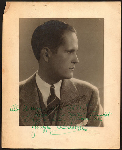 Bentonelli, Giuseppe - Large Signed Photograph