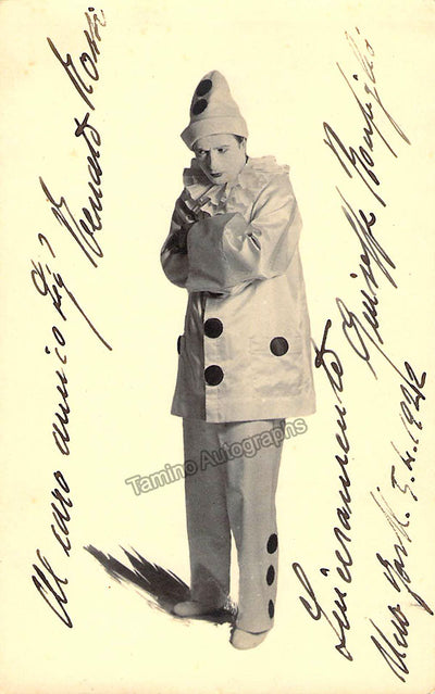 Bonfiglio, Giuseppe - Signed Photograph 1922