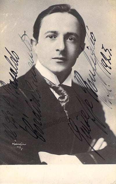 Bonfiglio, Giuseppe - Signed Photograph 1923