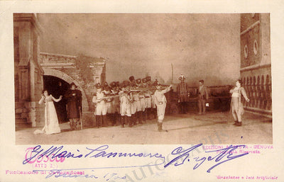 Borgatti, Giuseppe - Sammarco, Mario - Signed Photograph in "Tosca"