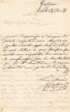 Capponi, Giuseppe - Autograph Letter Signed 1871