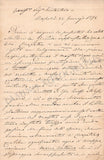Capponi, Giuseppe - Autograph Letter Signed 1878