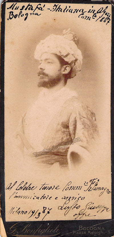 Lusso, Giuseppe - Signed Cabinet Photograph in L'Italiana in Algeri