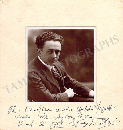 Podesta, Giuseppe - Signed Photograph 1938