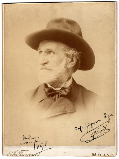 Verdi, Giuseppe - Signed Cabinet Photo 1898