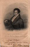 De Begnis, Giuseppe - Signed Print 1838