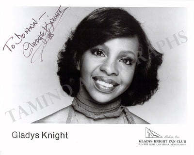 Kinght, Gladys - Signed Photograph 1985