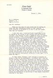 Gould, Glenn - Typed Letter Signed 1963