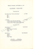 Gould, Glenn - Concert Program New York 1956