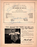 Gobbi, Tito - Bastianini, Ettore - Simoneau, Leopold - Signed Program Chicago 1956
