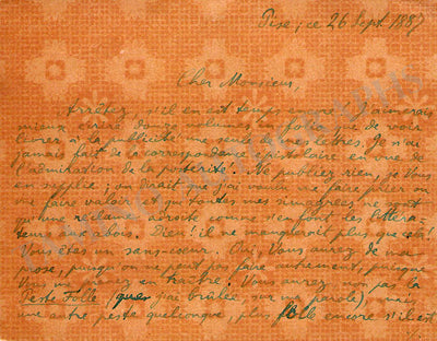 Di Crollalanza, Goffredo - Lot of 7 Autograph Letters 1886-1890