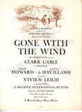 Gone With The Wind - Premiere Program New York 1939