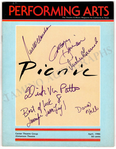 Harrison, Gregory - McClanahan, Rue & Others - Signed Program "Picnic"