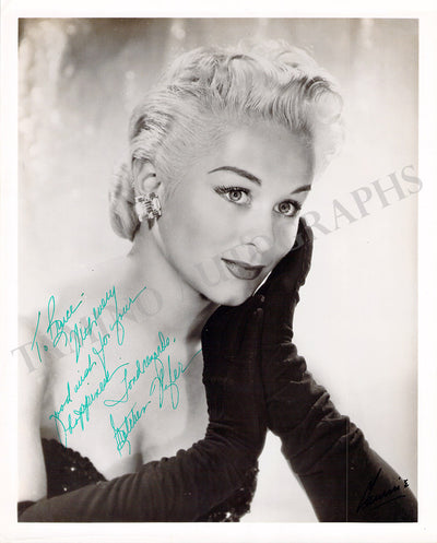 Wyler, Gretchen - Signed Photograph in Silk Stockings