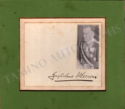 Marconi, Guglielmo - Signed Card