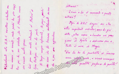 Cantelli, Guido - Autograph Letter Signed