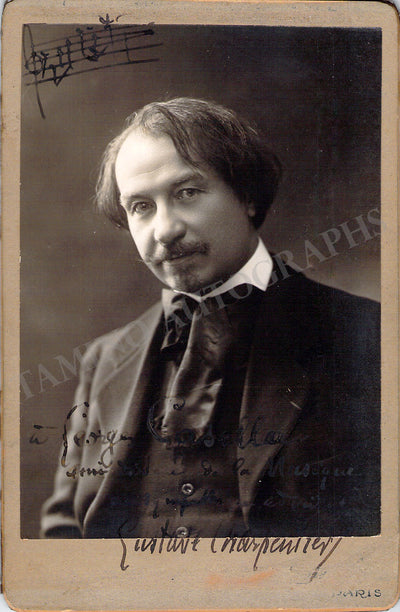 Charpentier, Gustave - Signed Cabinet Photo