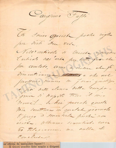 Moriami, Gustavo - Set of 2 Autograph Letters Signed