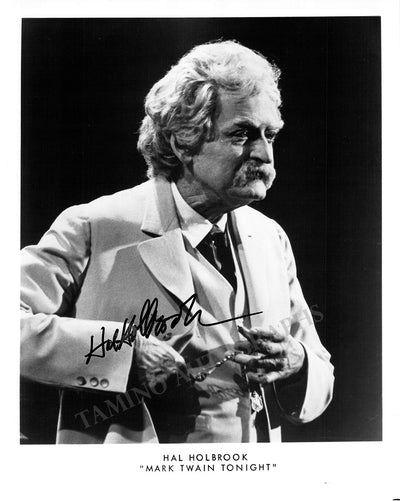 Holbrook, Hal - Signed Photograph in "Mark Twain Tonight"