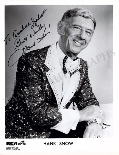 Snow, Hank - Signed Photograph