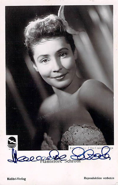 Schroth, Hannelore - Signed Photograph