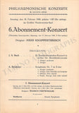 Knappertsbusch, Hans - Lot of 24 Programs