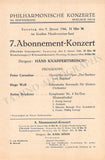 Knappertsbusch, Hans - Lot of 24 Programs