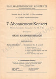 Knappertsbusch, Hans - Lot of 24 Programs