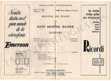Richter-Haaser, Hans - Set of 2 Concert Programs Buenos Aires 1965