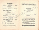 Richter, Hans - Casals, Pablo - Beecham, Thomas - Concert Program London 1910