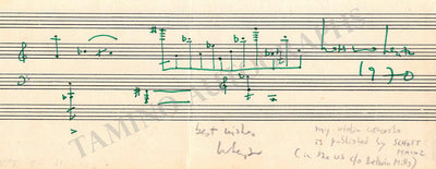 Signed Music Quote 1970