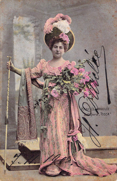 Darclee, Hariclea - Signed Photograph as Tosca 1903