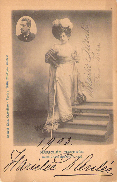 Darclee, Hariclea - Signed Photo as Tosca!