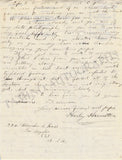 Hamilton, Harry - Autograph Letter Signed 1900
